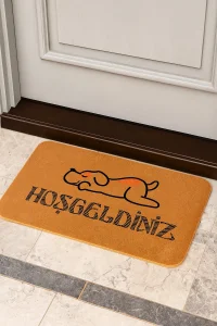 Valerine Life Velür Coco Dokulu Welcome Hoş Geldiniz Kapı Önü Dış Mekan Paspası 45x70cm 27YCM260106