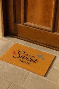 Valerine Life Velür Coco Dokulu Welcome Hoş Geldiniz Kapı Önü Dış Mekan Paspası 45x70cm 27YCM260109