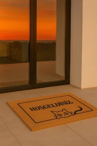 Valerine Life Velür Coco Dokulu Welcome Hoş Geldiniz Kapı Önü Dış Mekan Paspası 45x70cm 27YCM260123