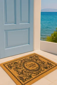 Valerine Life Velür Coco Dokulu Welcome Hoş Geldiniz Kapı Önü Dış Mekan Paspası 45x70cm 27YCM260125