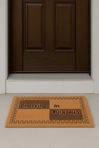 Valerine Life Velür Coco Dokulu Welcome Hoş Geldiniz Kapı Önü Dış Mekan Paspası 45x70cm 27YCM260127