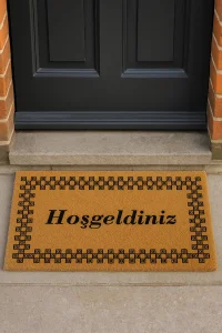 Valerine Life Velür Coco Dokulu Welcome Hoş Geldiniz Kapı Önü Dış Mekan Paspası 45x70cm 27YCM260128