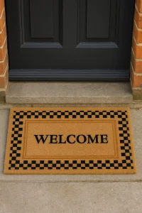 Valerine Life Velür Coco Dokulu Welcome Hoş Geldiniz Kapı Önü Dış Mekan Paspası 45x70cm 27YCM260129