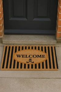 Valerine Life Velür Coco Dokulu Welcome Hoş Geldiniz Kapı Önü Dış Mekan Paspası 45x70cm 27YCM260130