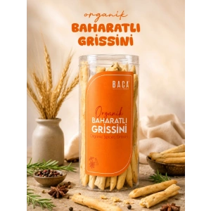Organik Baharatlı Grissini 120 Gr