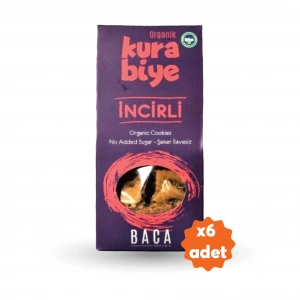 Organik İncirli Kurabiye Atıştırmalık Paketi 6 Adet
