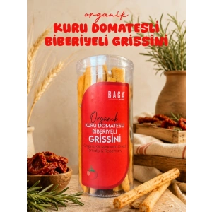 Organik Kuru Domatesli Biberiyeli Grissini