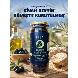 Organik Siyah Zeytin – Güneşte Kurutulmuş 310g
