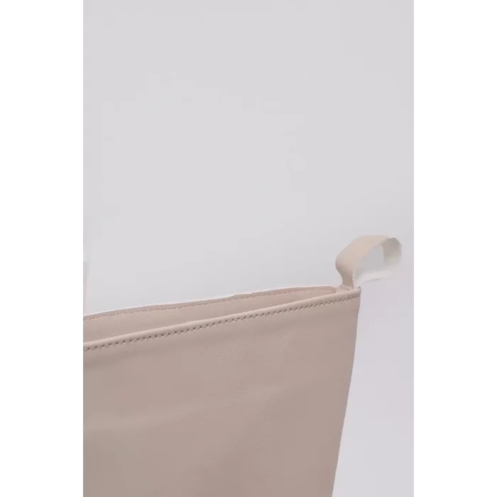 Capri Vegan Deri Termal Kauçuk Krem Rengi Yarım Bot 45027