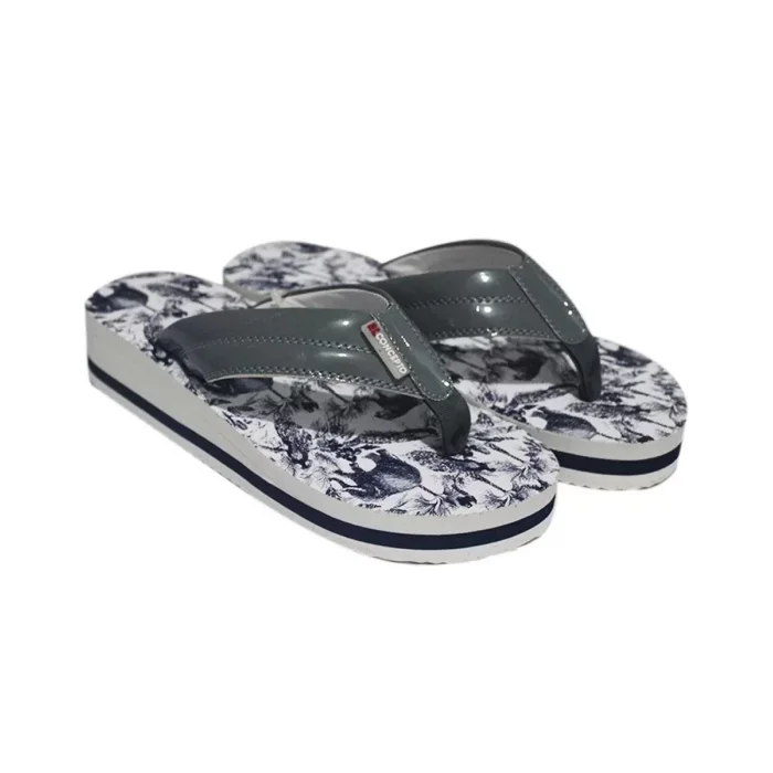 Yüksek Topuklu Tekstil Kolonlu Ultra Hafif Parmak Arası Kadın Yeşil Deniz Terliği 45016