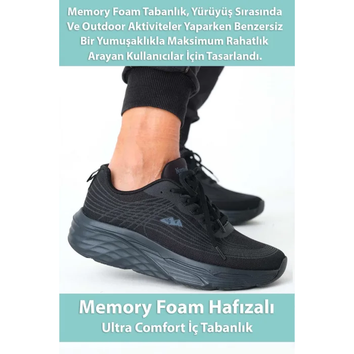 Supermark North Of Wild Rio Anorak Ultra Comfort Memory Foam Phylon Siyah Erkek Spor Ayakkabı 45007