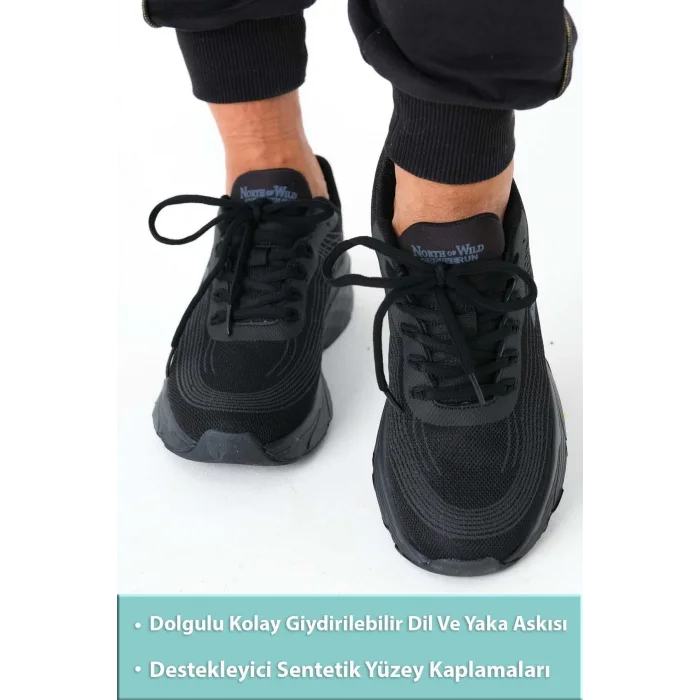 Supermark North Of Wild Rio Anorak Ultra Comfort Memory Foam Phylon Siyah Erkek Spor Ayakkabı 45007