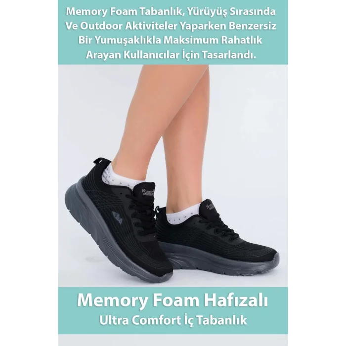 Supermark North Of Wild Rio Anorak Ultra Comfort Kadın Günlük & Koşu Siyah Spor Ayakkabı 45006