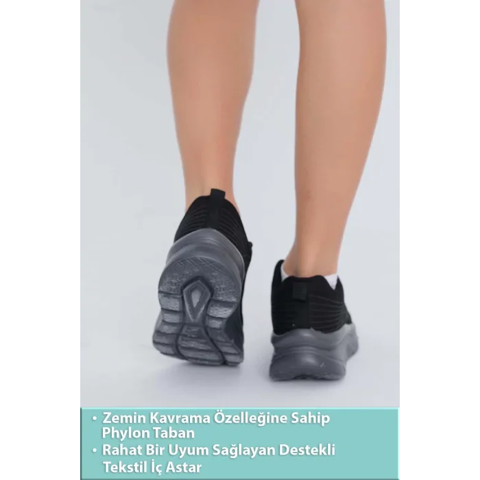 Supermark North Of Wild Rio Anorak Ultra Comfort Kadın Günlük & Koşu Siyah Spor Ayakkabı 45006