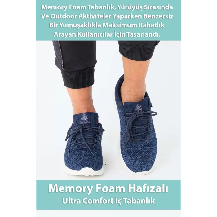 Supermark North Of Wild Mustang Günlük & Koşu İndigo Erkek Spor Ayakkabı 45002