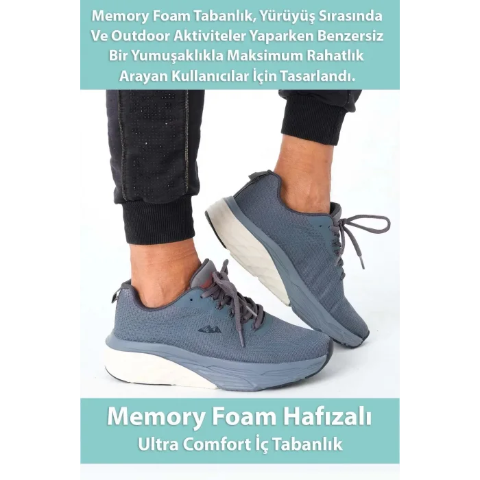 Supermark North Of Wild Rio Anorak Ultra Comfort Hafızalı Tabanlı Füme Erkek Spor Ayakkabı 45005