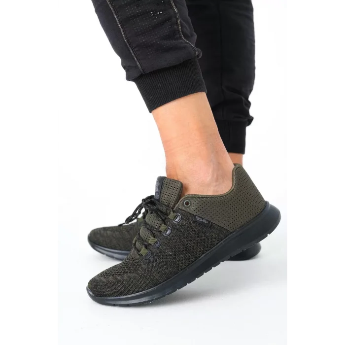 Supermark North Of Wild Mustang Tekstil Ultra Comfort Memory Foam Haki Erkek Spor Ayakkabı 45001