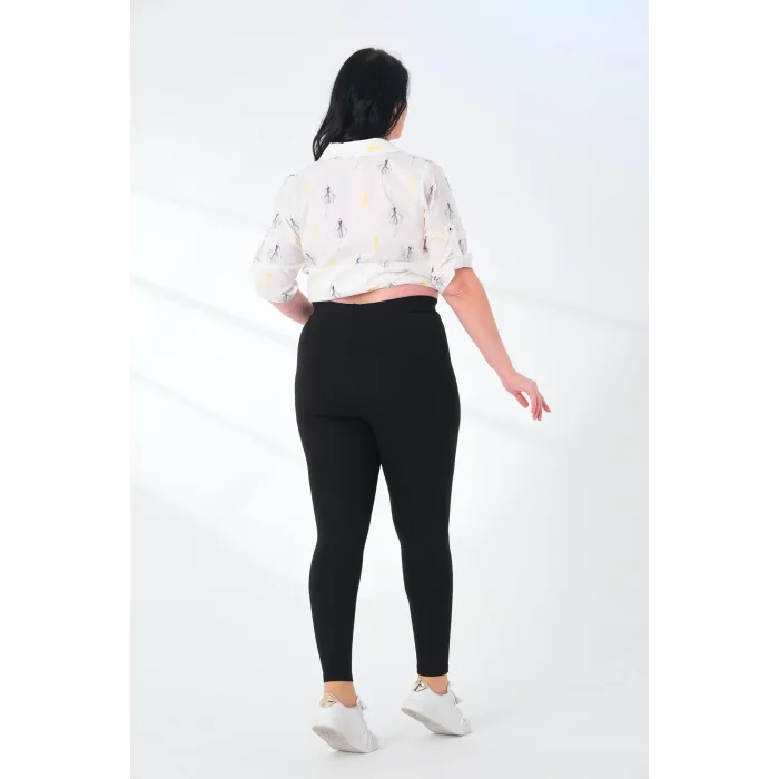 Lady Majestic Bloom Toparlayıcı Push Up Büyük Beden Tayt 2089