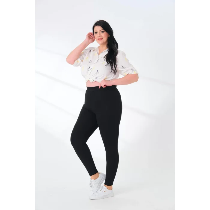 Lady Majestic Bloom Toparlayıcı Push Up Büyük Beden Tayt 2089