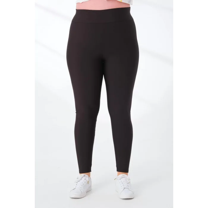 Lady Majestic Flora Toparlayıcı Push Up Büyük Beden Tayt 2116