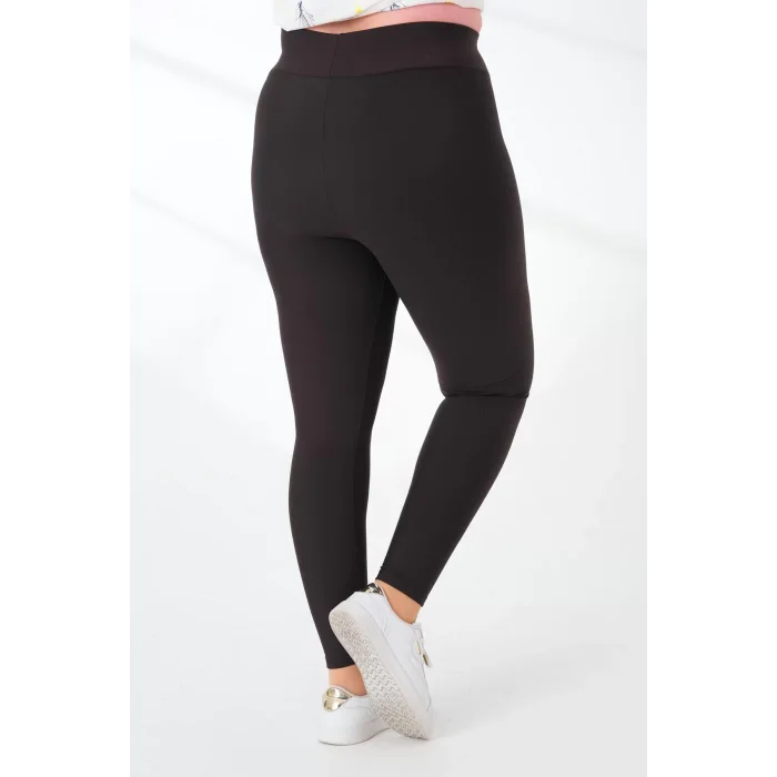 Lady Majestic Flora Toparlayıcı Push Up Büyük Beden Tayt 2116