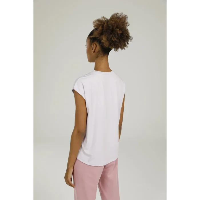 Lumberjack Ct1097 Amy Slogan Detailed 2fx Kadın Lila T-shirt