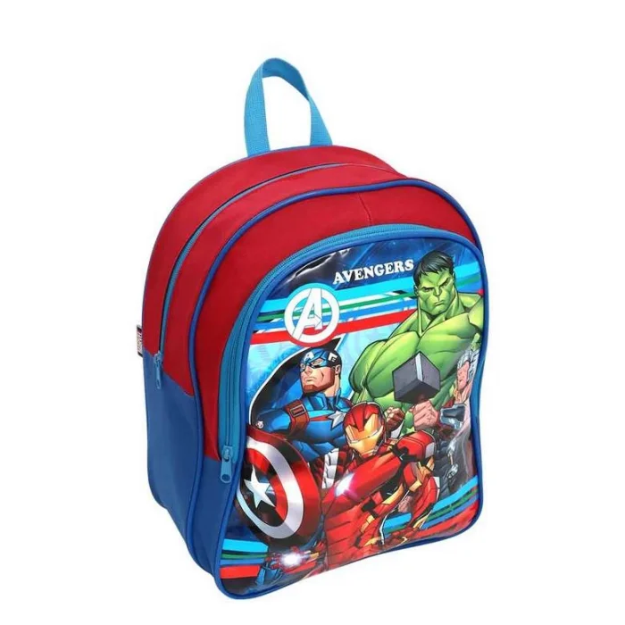 Marvel Avengers Lisanslı Beslenmeli İlkokul Çantası Mavi Wide Army