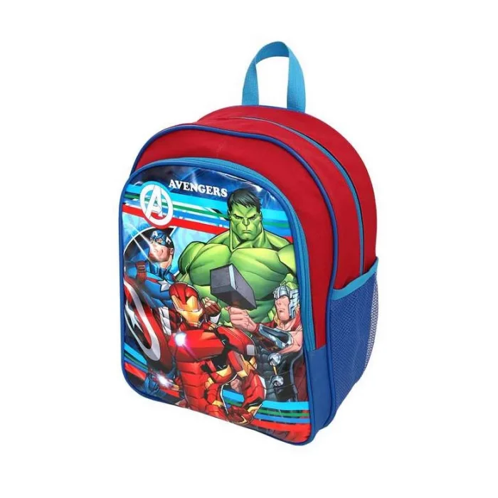 Marvel Avengers Lisanslı Beslenmeli İlkokul Çantası Mavi Wide Army