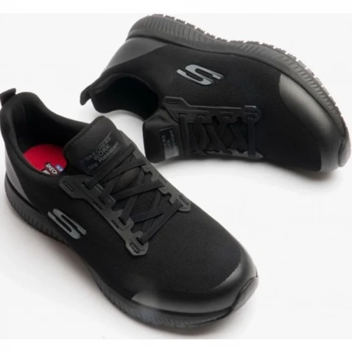 Skechers Kadın Work Squad Kaymaz Runner 77222EC BLK