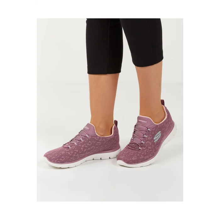 Summits - Leopard Spot Kadın Mor Spor Ayakkabı 149037 MVE