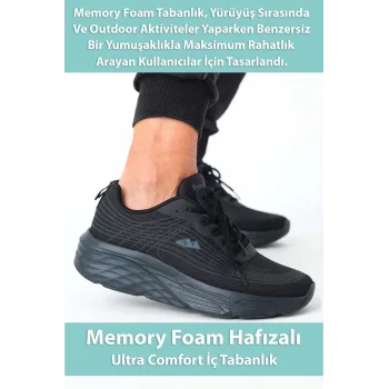 Supermark North Of Wild Rio Anorak Ultra Comfort Memory Foam Phylon Siyah Erkek Spor Ayakkabı 45007