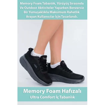 Supermark North Of Wild Rio Anorak Ultra Comfort Kadın Günlük & Koşu Siyah Spor Ayakkabı 45006