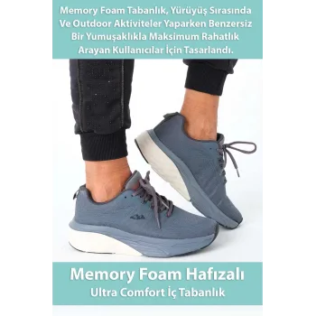 Supermark North Of Wild Rio Anorak Ultra Comfort Hafızalı Tabanlı Füme Erkek Spor Ayakkabı 45005