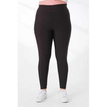 Lady Majestic Flora Toparlayıcı Push Up Büyük Beden Tayt 2116