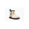 UGG Krem Kadın / Kız Bot 1113190 W Classic Clear Mini Natural / Black (naturel/sıyah)
