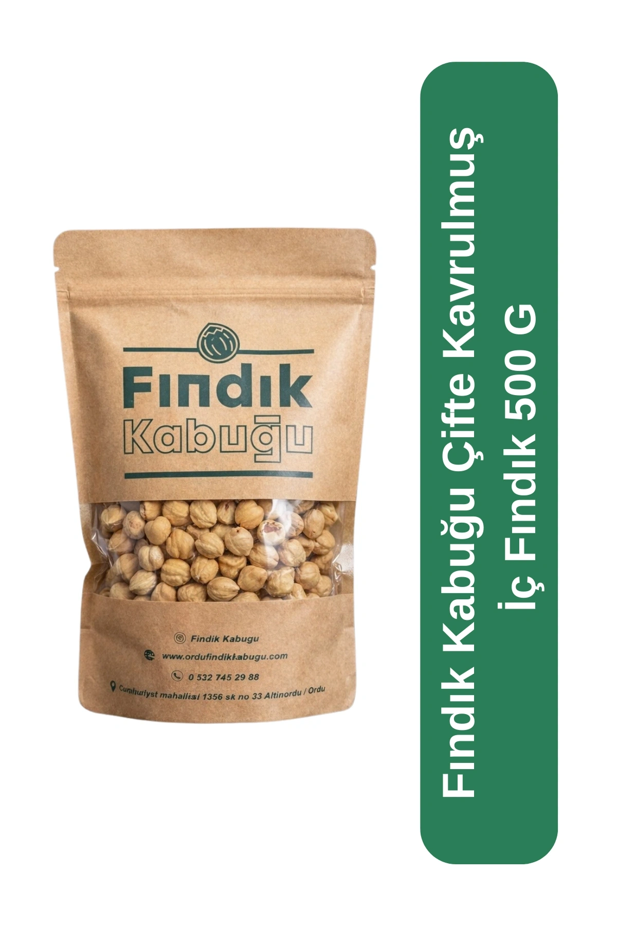 Fındık Kabuğu Çifte Kavrulmuş İç Fındık 500 G