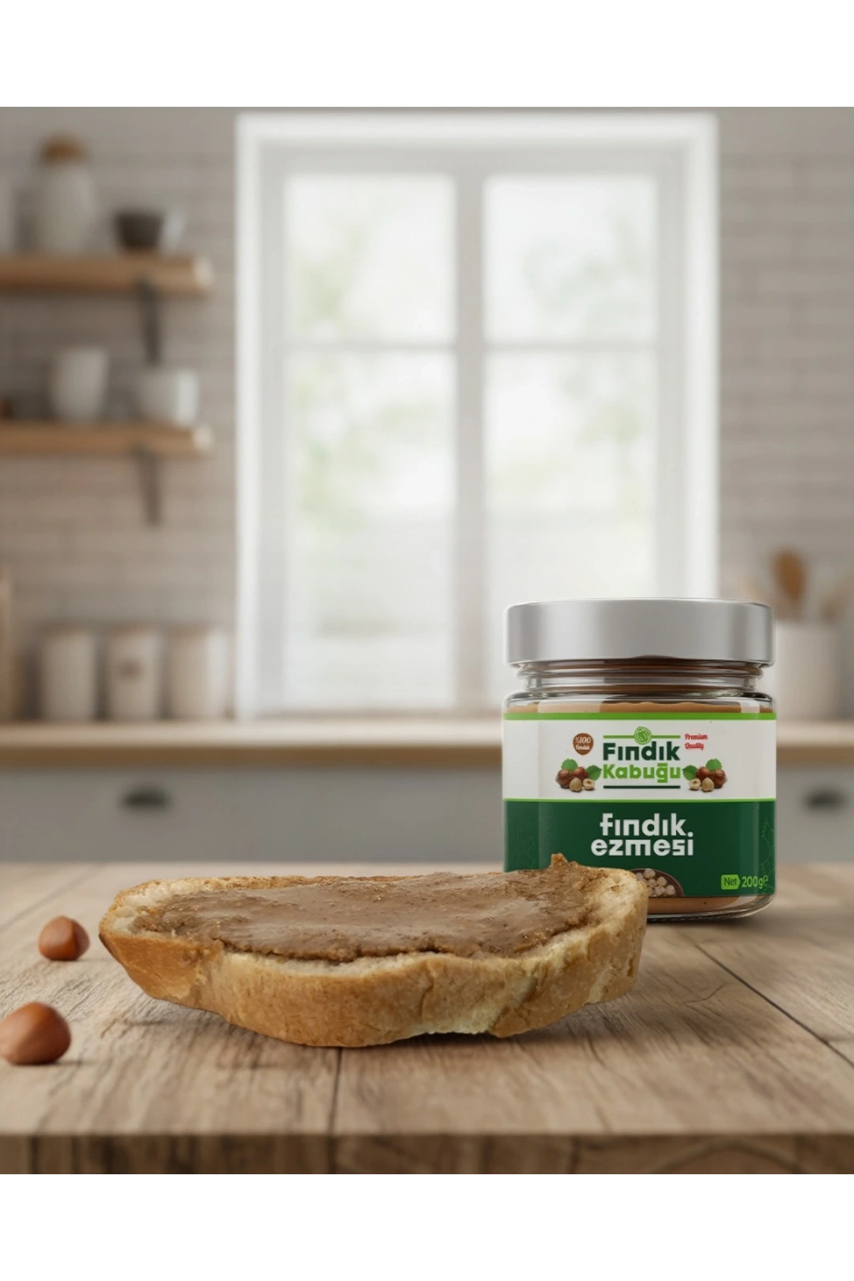 Fındık Kabuğu %100 Fındık Ezmesi 200 gr x 2 Paket