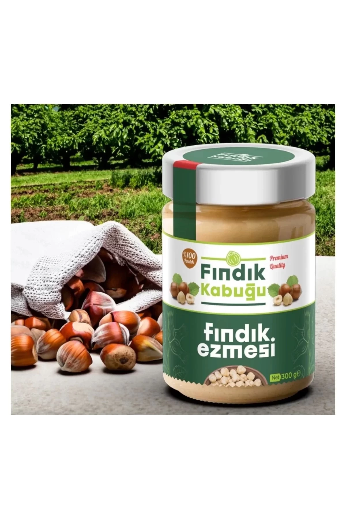 Fındık Kabuğu %100 Fındık Ezmesi 300 gr x 10 Paket