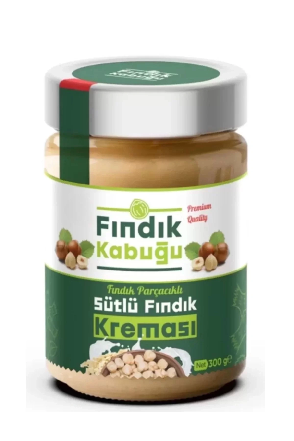 Fındık Kabuğu %13 Fındık Parçacıklı Sütlü Fındık Kreması 300 gr x 4 Paket