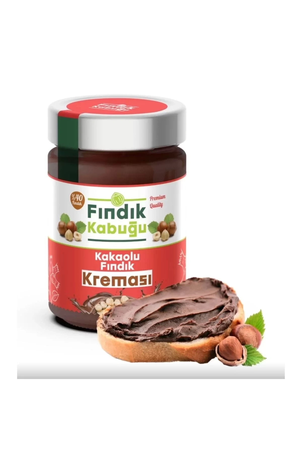 Kakaolu Fındık Kreması Kahvaltılık Sürülebilir Kakao Çikolata Cam Kavanoz 300g %40 fındıklı – Fındıkkabuğu