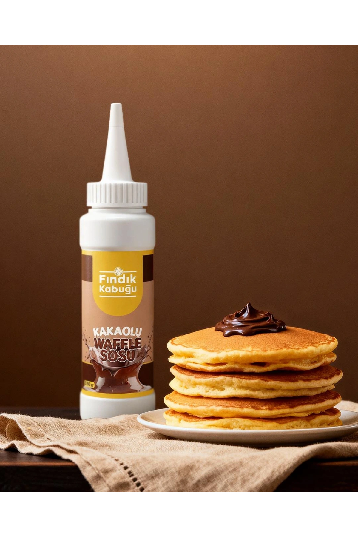 Fındık Kabuğu Kakaolu Waffle Sos 330 gr x 5 Paket