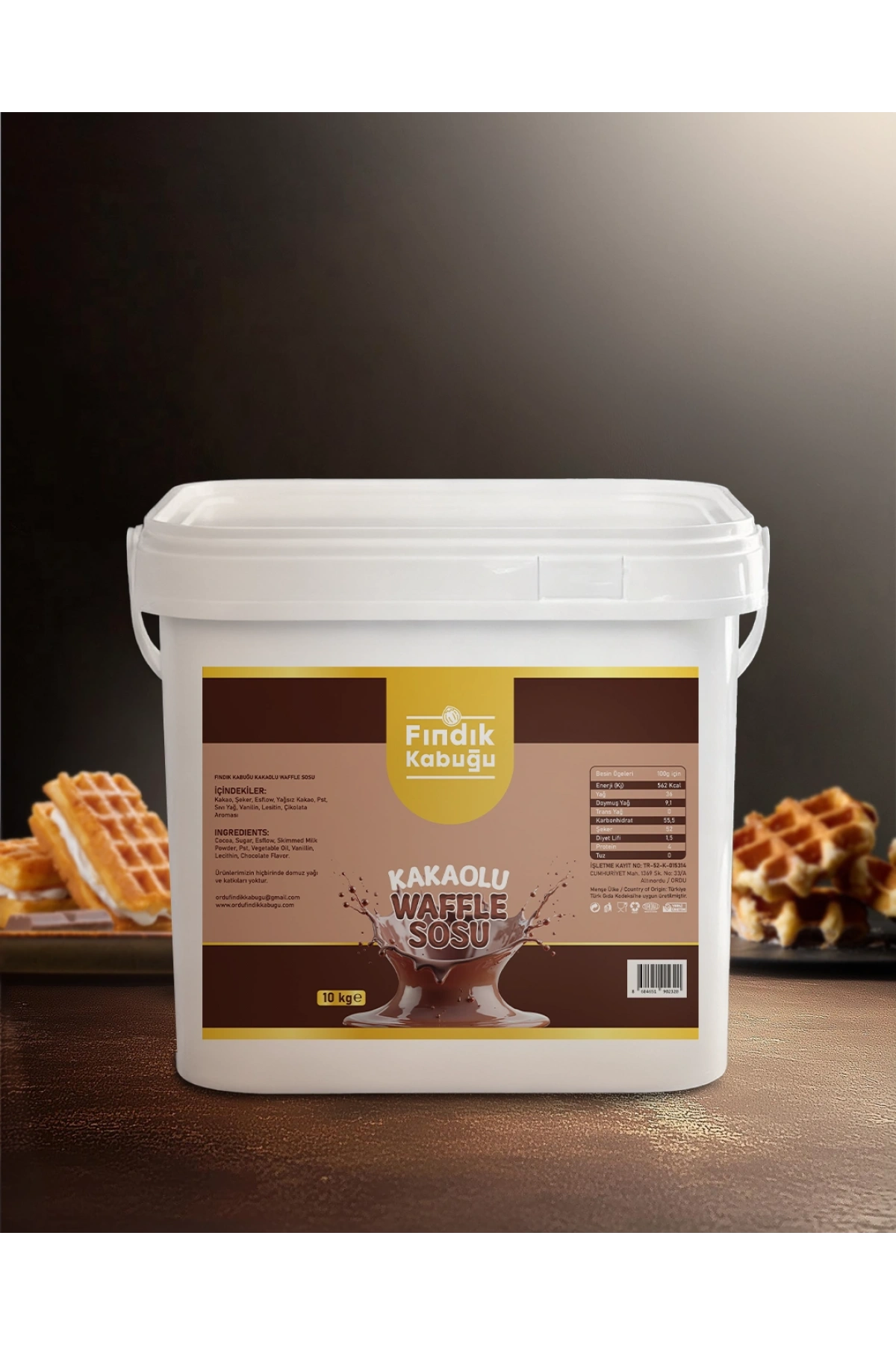 Fındık Kabuğu Kakaolu Waffle Sos 10 Kg