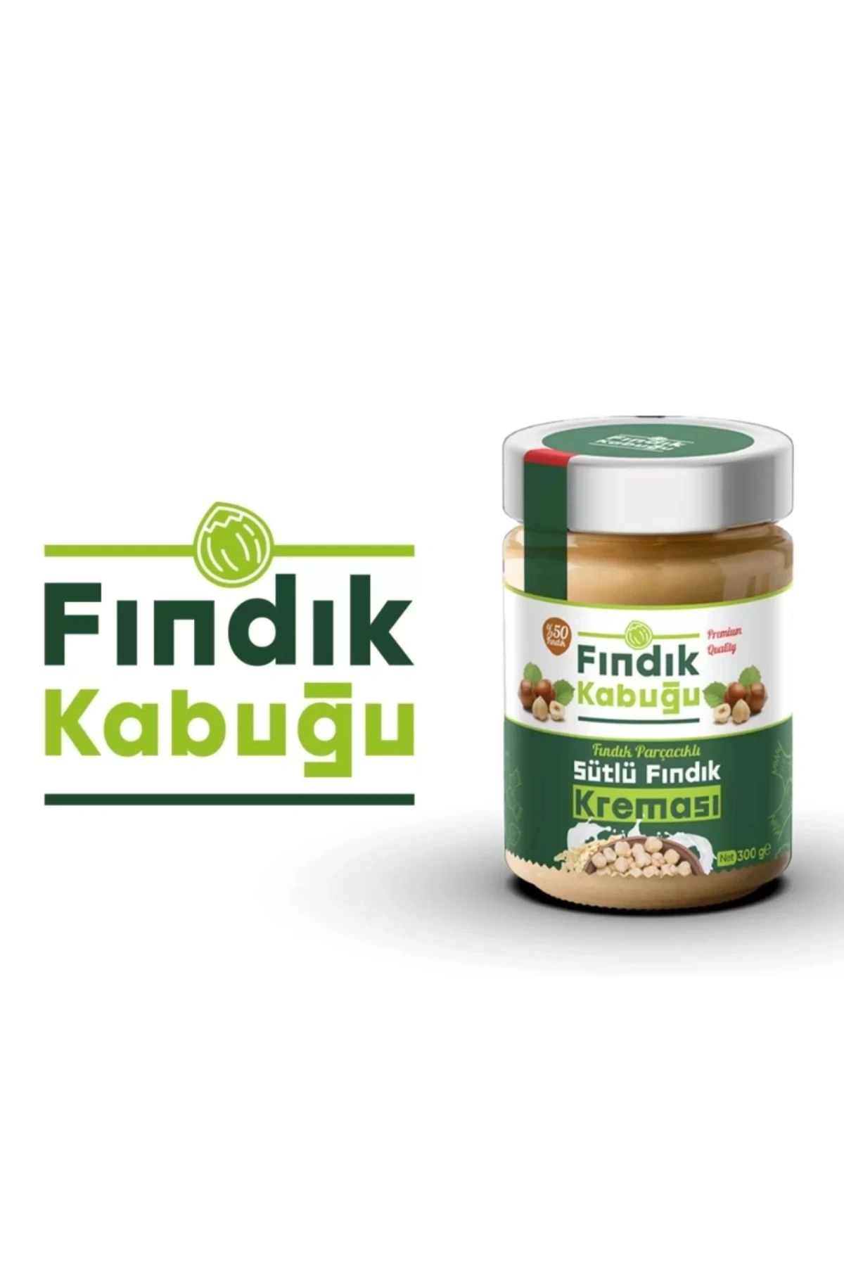 Fındık Kabuğu Parçacıklı Sütlü %50 Fındık Kreması 300 gr x 10 Paket