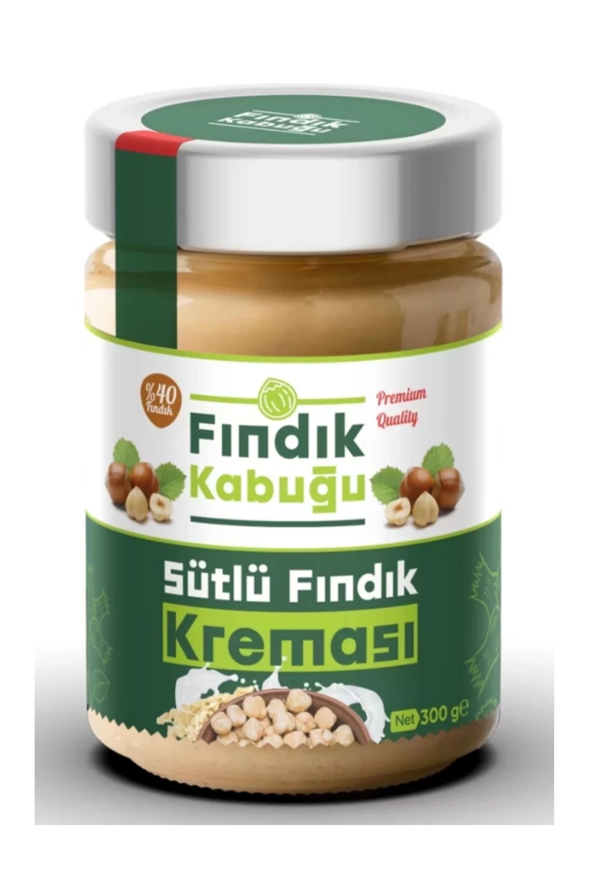 Fındık Kabuğu Sütlü %40 Fındık Kreması 300 gr