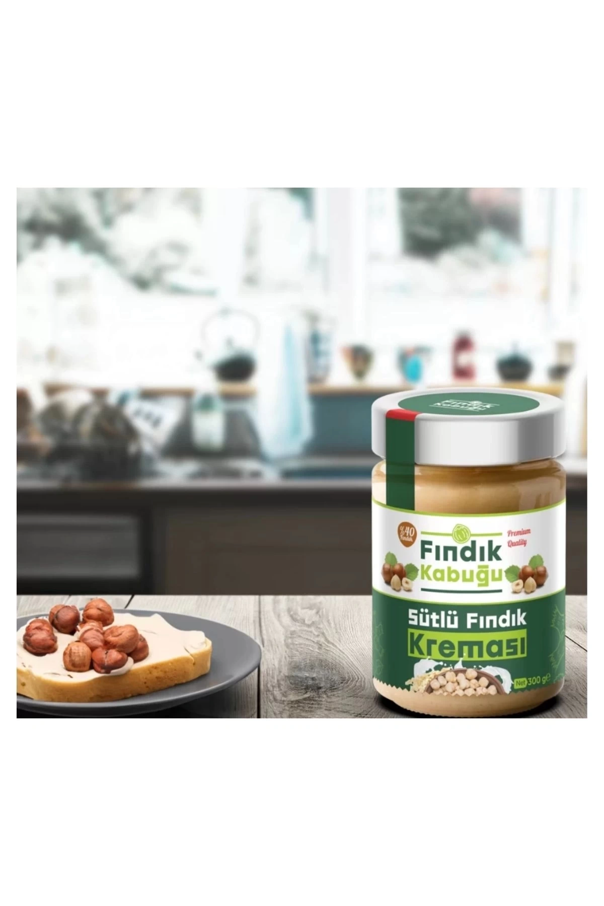 Fındık Kabuğu Sütlü %40 Fındık Kreması 300 gr