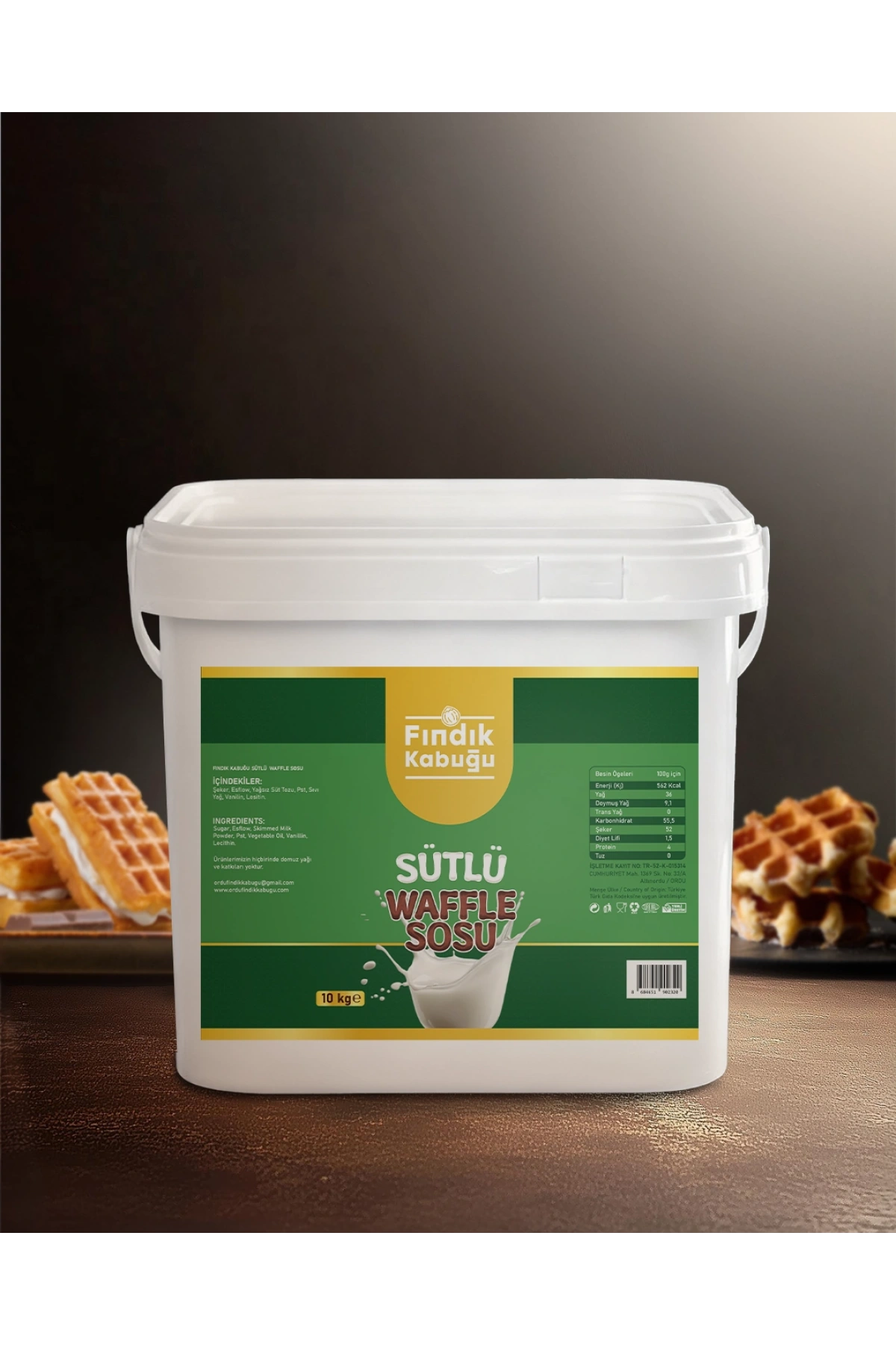 Fındık Kabuğu Sütlü Waffle Sos 10 Kg