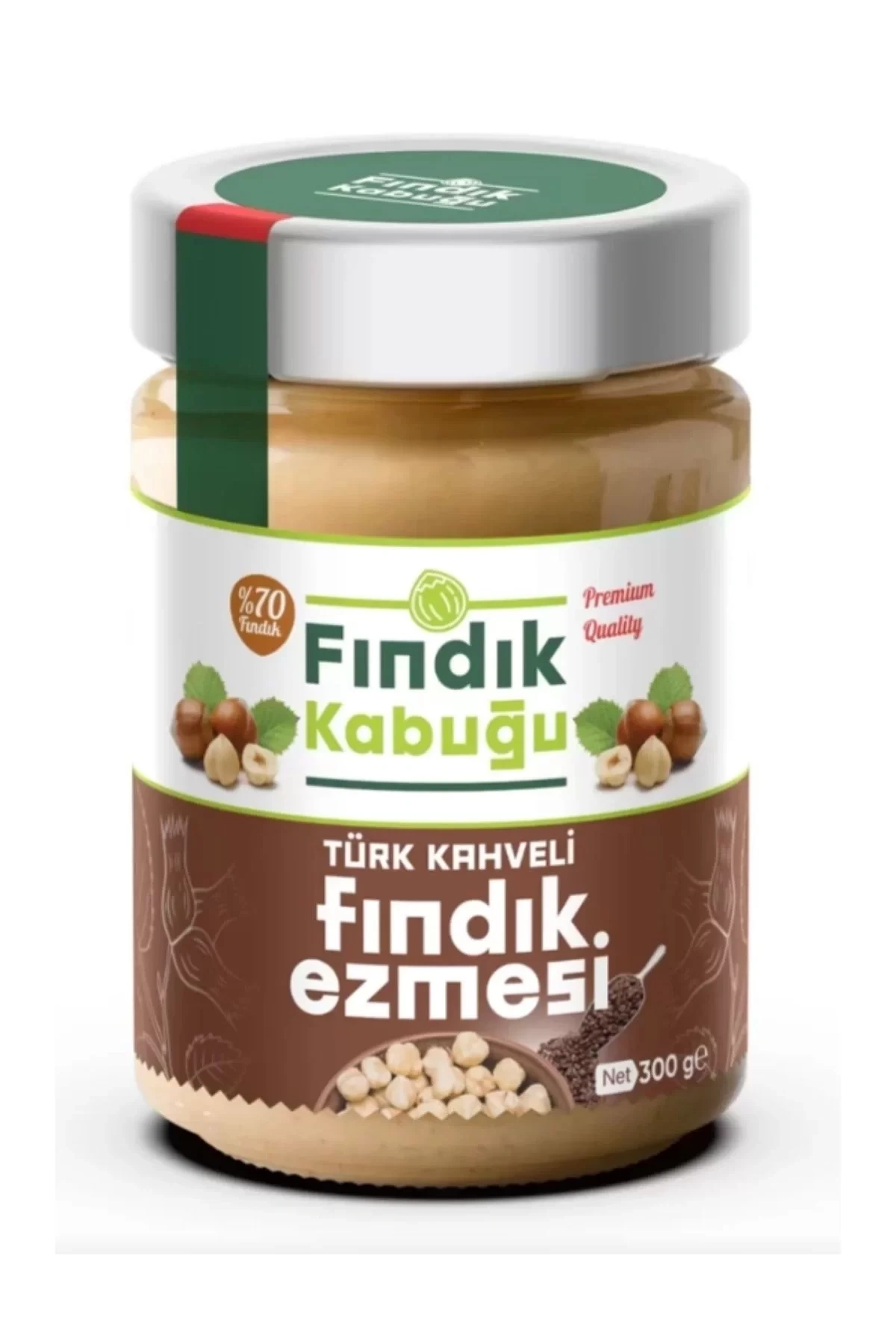 Fındık Kabuğu Türk Kahveli %70 Fındık Ezmesi 300 gr