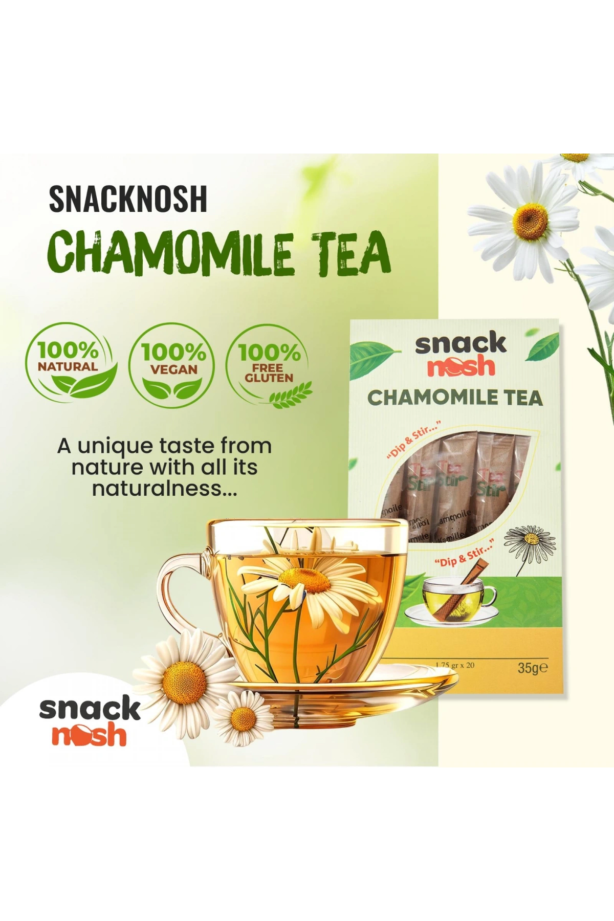 Snack Nash Stick Chamomile Tea 35 g x 20 Adet