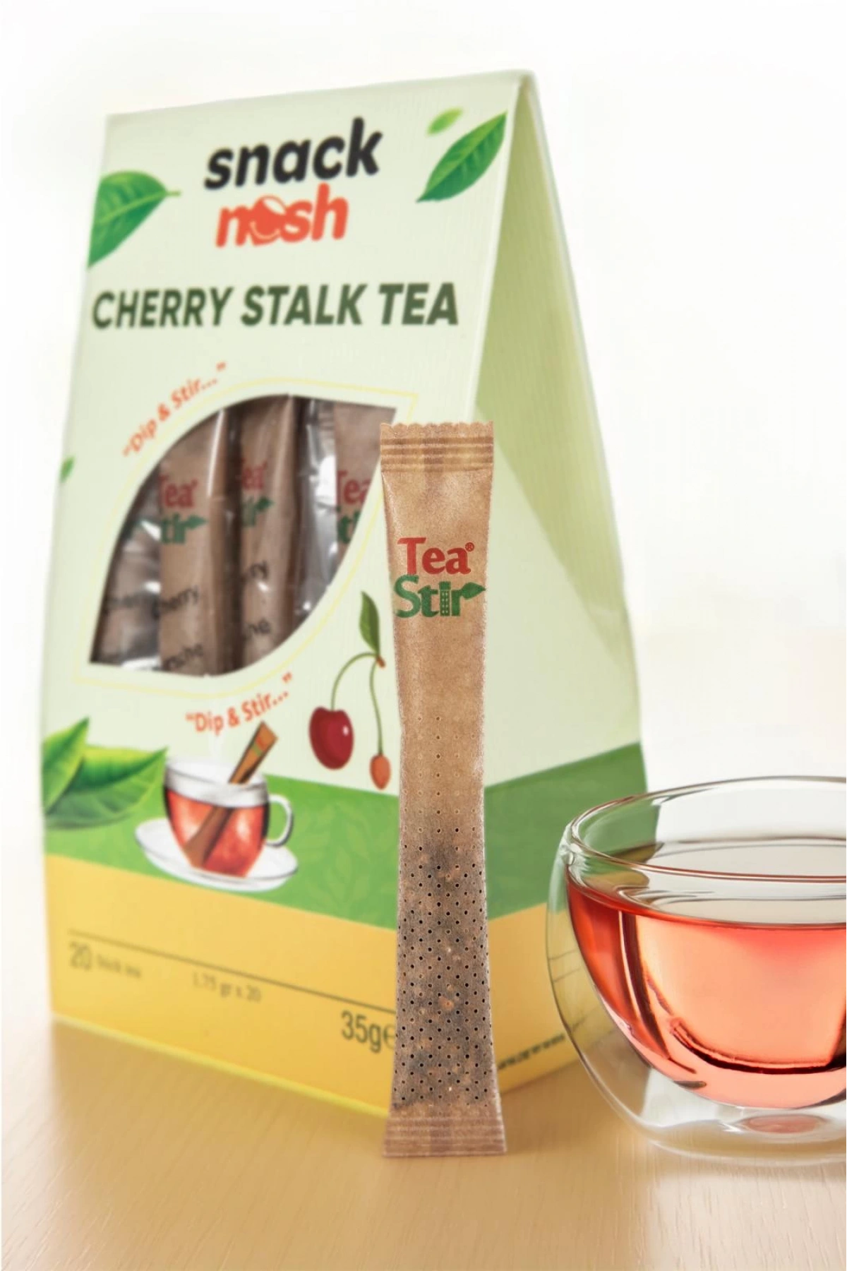 Snack Nash Stick Cherry Stalk Tea 35 g x 20 Adet