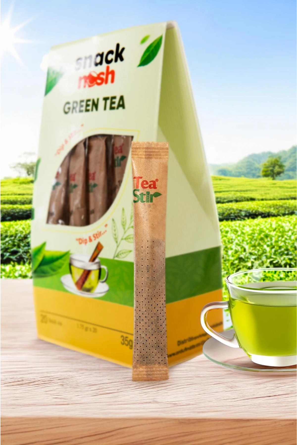 Snack Nash Stick Green Tea 35 g x 20 Adet